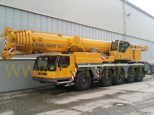 Аренда и услуги автокрана грузоподъемный 160 т. 68м+гусек-24мLiebherr LTM 1160, Воронеж